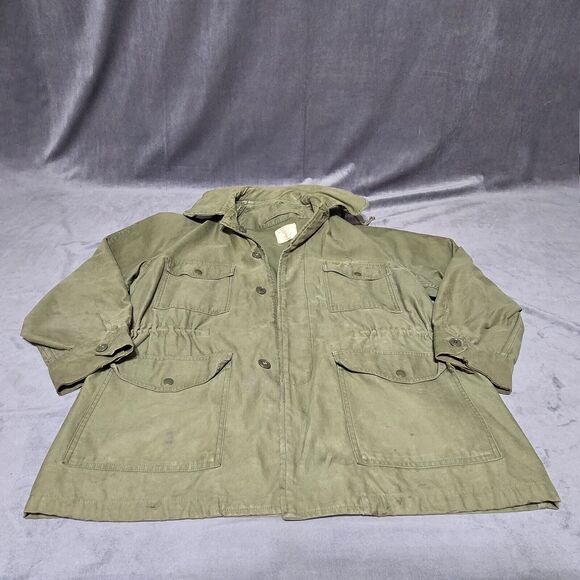 USAF 1965 Dated Vietnam Era OG 107 Field Combat Jacket-Size Medium Regular - Picture 1 of 16